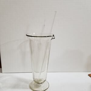 Antique Glassco Pharmaceutical Graduated Measuring Beaker